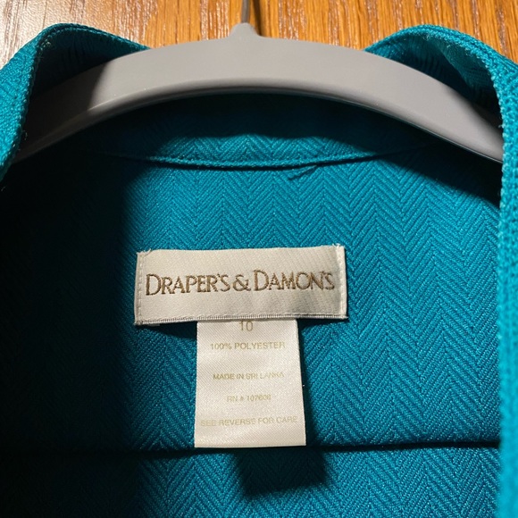 •DRAPER’S & DAMON’S• Size 10 • Teal Blazer - Picture 5 of 9